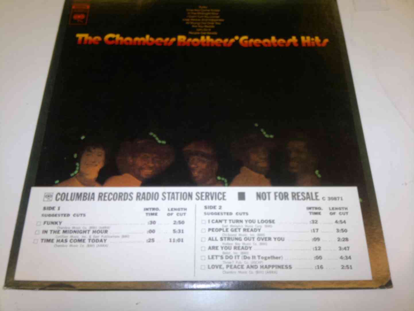 CHAMBER BROTHERS - GREATEST HITS - PROMO